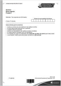 IB化学真题下载《Chemistry Quimica Nivel superior Prueba 2》