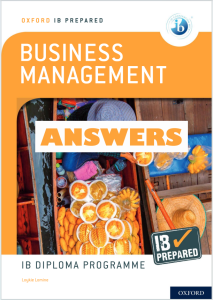 IB商业管理教材下载《Oxford IB Prepared Business Management Answers》
